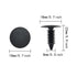50PCS Black Plastic Nylon Rivet Clips Furniture Assembly Shelves Retainer Vapor Barrier Christmas Tree Fasteners for Crawlspace Barrier Poly Liner...