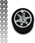 Hot 1/64 Wheels for 1:64 Diecast Model Cars (Silver, 10 Sets / 1 Box), Sporty, JDM, Muscle, Off-road Style Miniature Modified Accessories...
