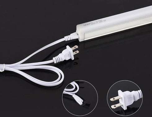 T5 T8 Led Tube Light Power Extension Cord Grow Plug Cable Connecting Integrated Wire Replacement Fixture with On/Off Switch (6FT/1.8M)2 Prong 4PCS...