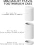 Toothbrush Travel Case, Portable Tooth Brush Holder and Toothpaste Cover, Plastic Travel Toothbrush Cup with Cover, Compact Storage Container for ...