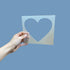 5PCS Heart Stencil Reusable Heart Stencil Template Plastic Stencils for Painting on Wood Drawings Woodburning Canvas DIY Decor...