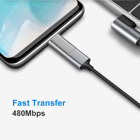 USB C to Micro USB Adapter, USB Type C Female to Micro USB Male Adapter Compatible with Samsung Galaxy S7/S6/S5/S4/S3, Note 5/4/3, Android Phones,...