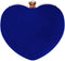 Women Heart Shape Clutch Purse Velvet Shoulder Bag Evening Handbags...