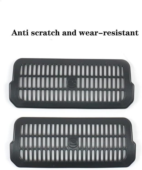 Tesla Model 3 updated rear seat air vent mask, snap fit installation of rear seat air conditioning vent grille protector, compatible with Tesla Mo...