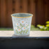 The Bridge Collection - Versatile Small Daisy Galvanized Metal Planter/Pot Cover - Perfect for Use as a Herb Planter, Small Flower Planter, or Sty...