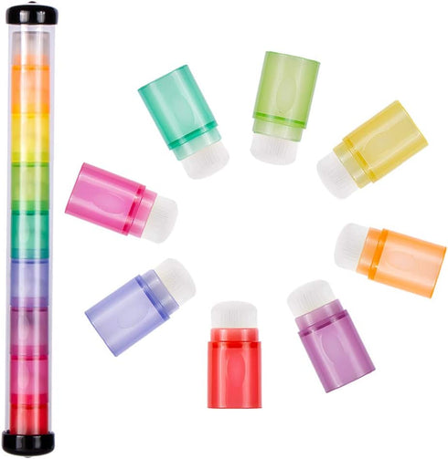 Yoseng 8 pcs Finger Ink Soft Bristle Blending Brushes Daubers for Painting,Drawing, Ink,Card Making,Commodities for Finger Painting,Crafter Color ...