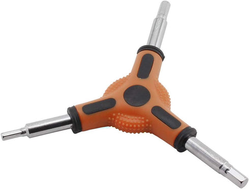 1-Pack Y Shape Bike Hex Wrench Bicycle Cycling Torque Spanner Internal Hex Key Combination Repair Tools 3 Way Allen Wrench 4mm 5mm 6mm...