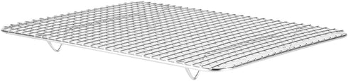 Restaurantware Met Lux 8.5 x 12 Inch Wire Baking Rack 1 Heavy-Duty Oven Wire Rack - Fits Quarter Size Sheet Pan Dishwashable Stainless Steel Cooli...