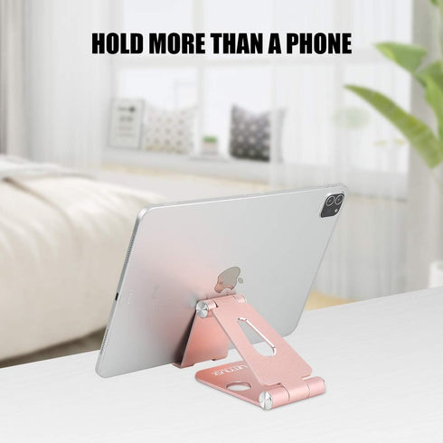 Urmust Cell Phone Stand for Desk Adjustable Foldable Phone Holder for Office Portable Desktop Dock Compatible with iPhone 15 14 13 12 11 Max Pro X...