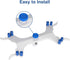 StonyLab Aluminum Double Burette Clamp, Adjustable Double Burette Clamp Buret Clamp Butterfly Style Spring Loaded Lab Accessory for Laboratory...