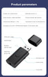 Bluetooth 5.3 Transmitter Receiver, 3.5mm Aux Wireless USB Adapter, Low Latency, Built in Mic, Music Streaming, Handsfree Calls, Driver Free- for ...