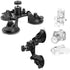 Camera Mount for Car - Camera Suction Mount - Car Mount Triple Suction Cup Mount with 1/4 Threaded Head 360 Degree Tripod Ball Head...