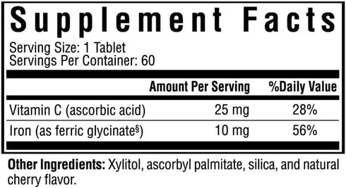 Seeking Health Iron Chewable - Mineral Supplement to Support Healthy Metabolism - Supplement Aids Muscle Function in Men & Women - Energy Support ...