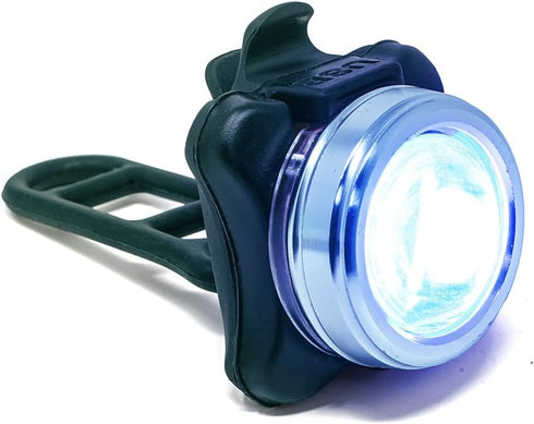 OPTIKS-BLUE Bike Light: 220 Lumens - USB Rechargeable -10hr Max - Water Resistant - 5 Modes - Blue/Blue Strobe LED - Lights for Bicycles...