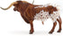 Gemini&Genius Longhorn Cow Toy Action Figure, Farm Animal Toys, Hand Painted, 6 Inches Length, Realistic and Durable Farm Toys for Children Boys a...