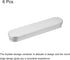 uxcell Metal Hinged Tin Box, 6pcs 6.89" x 1.5" x 0.79" Empty Tinplate Portable Storage Container with Sponge Pad, Silver Tone, for Home Organizer,...