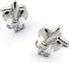 Fleur De Lis Cufflink and Tie Bar/Clip Set (Silver)...