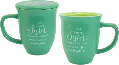 Abbey Gift Sister Ceramic Mug and Coaster Set...