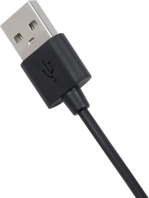 3.5mm Male AUX Audio Jack Cable to USB 2.0 Adapter Cord Wireless Bluetooth Headphones, Rechargeable Earmuff, Replacement Charging Cable, Black...