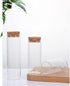 10PCS 60ml/2oz Empty Clear Borosilicate Glass Test Tubes Flat Test Tubes with Cork Stoppers Vials Jars Container Holder Message Bottle for Scienti...