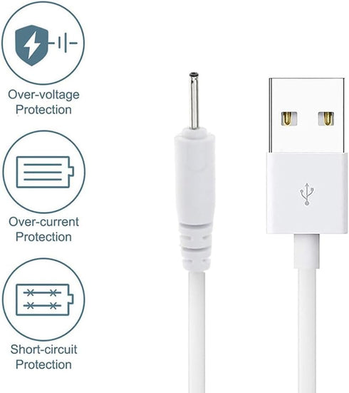 E ECSEM Charging Cable Compatible with Huion P80/GT-P80/PF150/PE330/Q11K V1/GT 185/H610 Pro Drawing Tablet Rechargeable Pen, Replacement USB Charg...