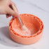 3 in-1 Makeup Brush Cleaner, Sillicon Brushes Cleaning Mat Brush Holder Bowl Prtable Cleaning Tool(Orange)...