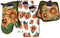 Home Collection Sunflower Kitchen Linen Bundle 1 Quilted Pot Holders, 2 Kitchen Towels 1 Oven Mitt...