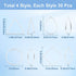 1 Box 120Pcs 4 Styles Silver Beading Earring Hoop Beaded Earring Making Hoops Linking Ring Teardrop Square Triangle Earring Components Findings fo...