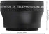 2X Telephoto Lens, Magnification HD Converter Lens for 37mm Mount Camera, Doubles Camera Zoom Default...