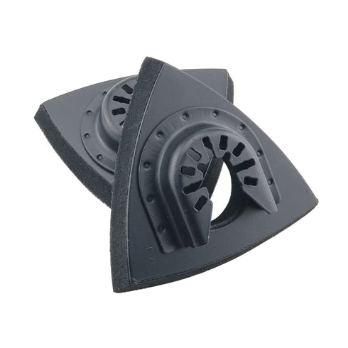 2pcs Black Triangular Hook & Loop Oscillating Multitool Sanding Pads Quick Release Oscillating Tool for Power Tool Fore Machine Tools...