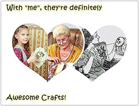 Awesocrafts Embroidery Kit, Wreath Lavender Plants Full Range of Embroidery Starter Kits for Beginners Adults Kids DIY Handmade Easy Patterns (Lav...