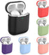 AirPods Case Cover Silicone Earphone Case for Airpods Case Shockproof Bluetooth Wireless Protective Cover Skin Accessories for Apple Airpods (Milk...