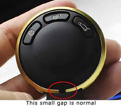 iJDMTOY Black Aluminum Smart Key Fob Surrounding Ring Decoration Compatible with 2008-2014/2015 Gen2 Mini Cooper R55 R56 R57 R58 R59 & Gen1 R60 R6...
