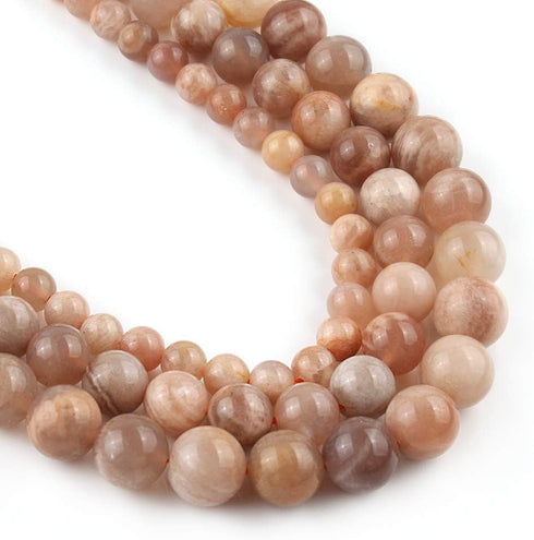 Yochus 8mm Sun-Stone Round Loose Beads Natural Stone Beads for Jewelry Making...