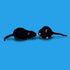 13" Soft Small Grey Rat Mouse Plush Toy Lifelike Mice Stuffed Animals Toys Dolls Gifts for Kids Pets (Black)...