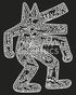 Bruce McGaw Graphics Dog, 1985 by Keith Haring, Art Print Poster, Paper Size 14" x 11" Image Size 10" x 8"(2488)...