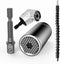 7mm-19mm Universal Socket Grip Ratchet Wrench Power Drill Adapter&105 Degree Right Angle Extension&Power Screwdriver Drill Bit Attachment&Drill Bi...