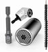 7mm-19mm Universal Socket Grip Ratchet Wrench Power Drill Adapter&105 Degree Right Angle Extension&Power Screwdriver Drill Bit Attachment&Drill Bi...