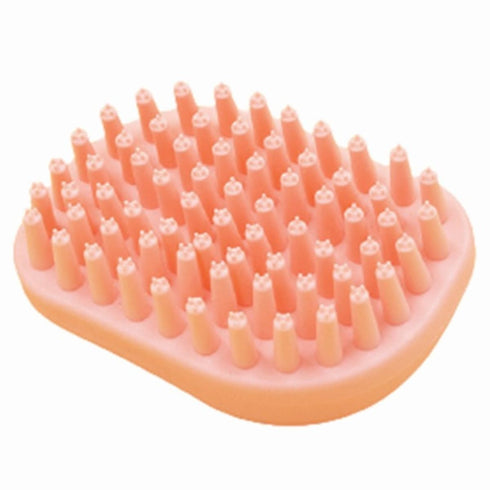 Soft Silicone Bristles Massage Grooming Brush for Dogs and Cats Soft Pet Shampoo Brush for Shedding Hair Pet Bathing Tool (Pink)...