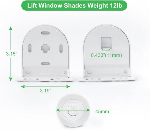 1.75" Roller Blind Repair/Hardware Kit, Replacement Brackets Parts, Window Blind Parts Accessories...
