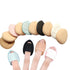 10 Pack Finger Powder Puff with Finger Holder Strap, Mini Fingertip Makeup Sponge Pad for Liquid Foundation, Cream, Concealer, Eye Shadow, Wet Dry...