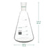 24/40 Glass Erlenmeyer Flask, Borosilicate Glass Graduated Laboratory Flask with 24/40 Standard Taper Outer Joint, 500 ml...