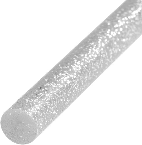uxcell Mini Hot Glue Gun Sticks 4-inch x 0.27-inch for Glue Guns, Glitter Silver 16pcs...