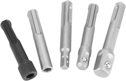 Fafeicy Socket Wrench Adapter, 3PC SDS Plus Steel Socket Adapter 2PC SDS Socket Hexagonal Extension Electric Tool Accessories...