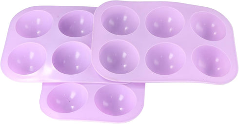 3PCS Silicone Large Chocolate Sphere Mould Cake Mould Candle Handmade Bakeware for Making Chocolate Bomb Cake Jelly Pudding...