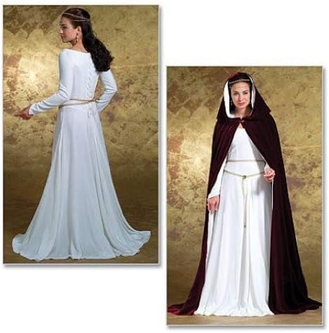 Butterick Patterns B4377 Floor-Length Cape and Princess Seam Dress Sewing Pattern, Size EE (14-20)...