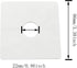 2pcs ABS Plastics Square Shaped Escutcheon Plates with 22mm Diameter Hole Wall-mounted Water Pipe Cover, White...