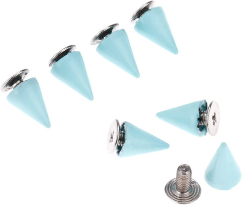 Punk Metal Rivets Screw For Handbag, Belt Shoes, Colored Metal Screw Back Rivet, Cone Spikes Screwback Studs, DIY Leathercraft Findings, 7X10MM, P...