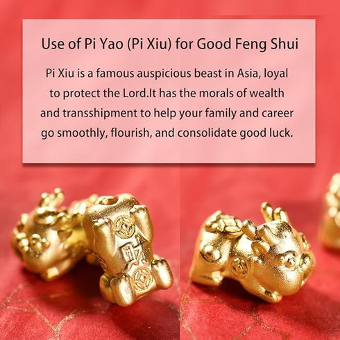 L&C Feng Shui Wealth Bracelets for Woman - 8MM Red Cinnabar Gourd Dragon Pi Xiu Sterling Silver Stretch Adjustable Beaded Bracelets for Woman Prot...