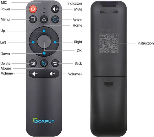 BPR1S Plus Air Mouse Remote Control 2.4G RF Remote Bluetooth Voice Remote Control with IR Learning 6-axis Gyro USB Receiver for Android TV Box TV ...